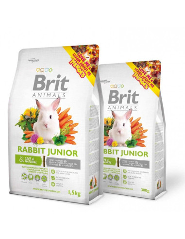 Brit Animals RABBIT JUNIOR Complete – Супер премиум пълноценна храна за малки зайчета 1.5 кг.