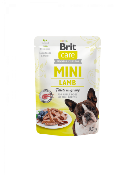 Brit Care Mini Lamb fillets in gravy – пауч за кучета от малките породи с агнешко 85 гр.
