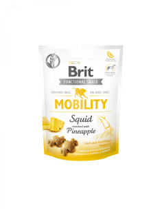 Brit Care Dog Functional Snack Mobility Squid – лакомство за стави и мобилност с калмари и ананас 150гр. 0.150 кг.