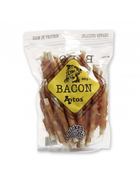 Antos Bacon Chicken DLight калциеви пръчици с пиле, 400 гр