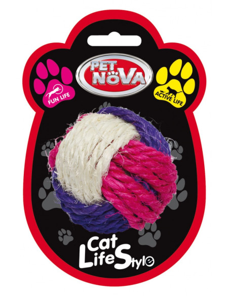 Kонопена топка за котки PET NOVA 6 см. микс