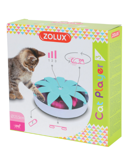 Zolux – интерактивна играчка за котки- лабиринт с въртяща се мишка 1 бр.
