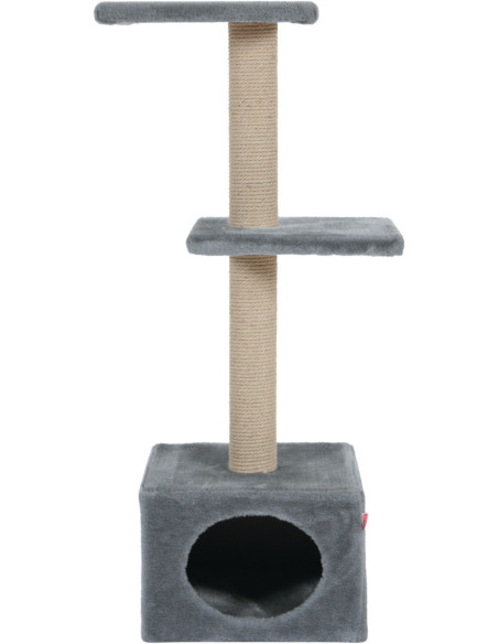 Драскалка Zolux DUO CAT TREE с къщичка и две площадки, 40см х 30см х 87см Сив