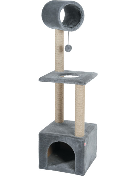 Драскалка Zolux TRIO CAT TREE с къщичка и три зони, 41см х 47см х 124 см Бежов