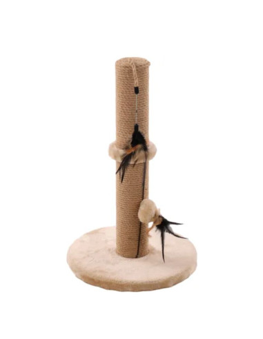 Драскалка пилон Flamingo Scratching tree Indian за котки Бежов