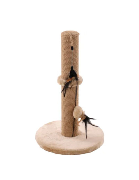 Драскалка пилон Flamingo Scratching tree Indian за котки Бежов