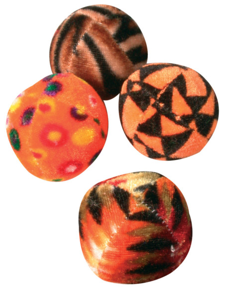 Играчка за котки Zolux 4 MULTICOLOURED BALLS – комплект от 4 топки 1 бр.