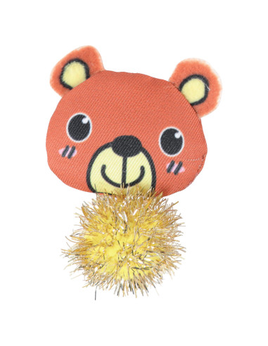 Играчка за котки Zolux LOVELY TEDDY – мече с помпон 1 бр.