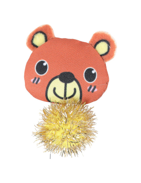 Играчка за котки Zolux LOVELY TEDDY – мече с помпон 1 бр.