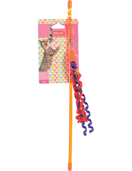 Играчка за котки Zolux RIBBON FISHING ROD – въдица с конфети 1 бр.