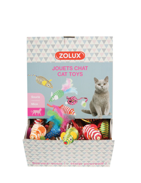 Играчка за котки Zolux MICE – Единично мишле за котки 1 бр.