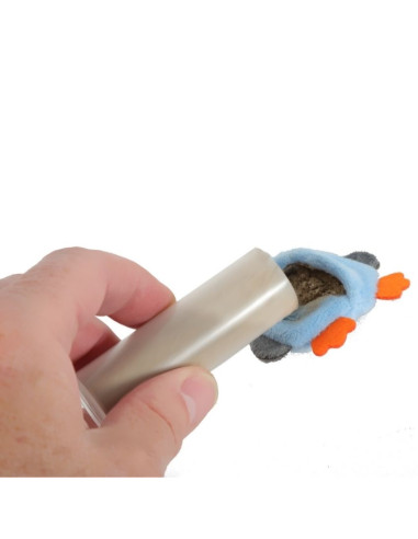 Играчка за котки Zolux PIRATE CAT, плюшем пингвин пират с котешка трева 1 бр.