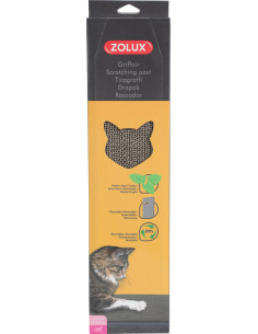 Картонена драскалка за котки Zolux с котешка трева натурален