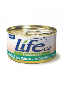 Life Cat Natural Chicken - Beef - с пилешко и говеждо месо 85 гр.