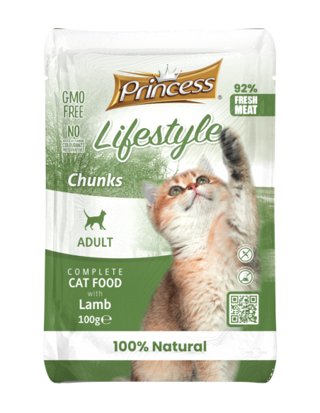 LIFESTYLE POUCHES - Хапки с агнешко месо за котки. 22+2 Стек!