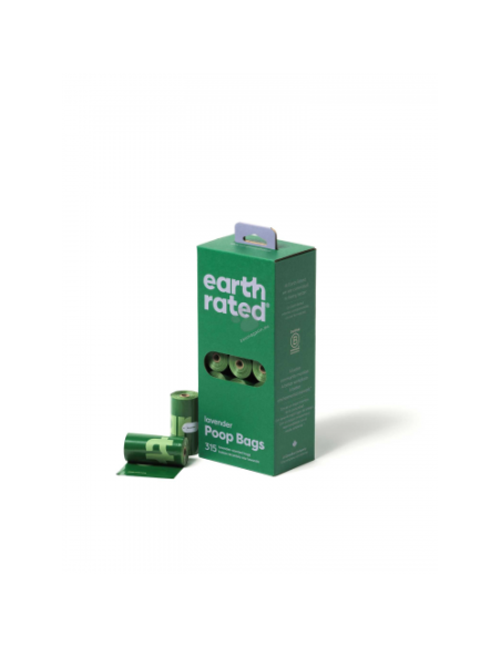 Earth Rated - Bulk Pack Refill Rolls - разградими пликове с аромат на лавандула 21 ролки по 15 броя