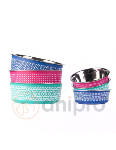 anipro Alpha Fusion метална купа синя 13.5 см, 0.4 л