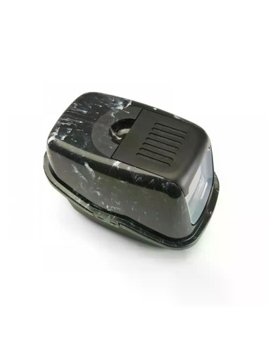 Savic Nestor Marble закрита котешка тоалетна черен мрамор/черно, 56х39х38.5 см