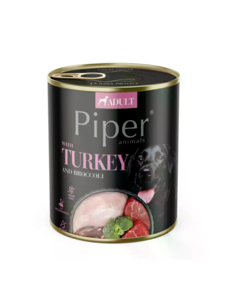 Piper Adult Dog – консервирана храна за кучета с пуйка и броколи, 800 г