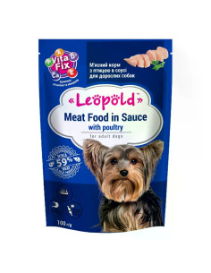 Leopold Dog пауч за кучета с птиче месо, 24х100 г