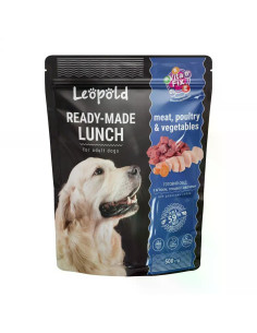 Leopold Dog пауч за кучета с птиче месо и зеленчуци, 12х500 г