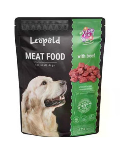 Leopold Dog пауч за кучета с говеждо, 10х1250 г