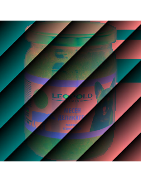 Leopold Dog храна за кучета с говеждо и зеленчуци, буркан, 6х500 г