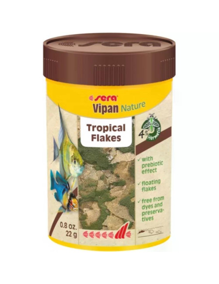 sera Vipan Nature 1000 мл - натурална храна за всички рибки