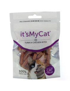 Its My Cat лакомство за котки, хапки с пилешко и риба тон, 50 г