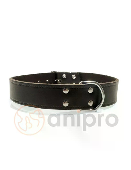 anipro нашийник мека кожа, тъмно кафяв, 20 мм / 50 см