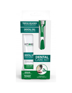 Vets Best Dental Care Kit комплект за дентална грижа, четка и паста