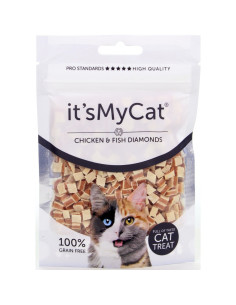 Its My Cat Chicken - Fish Diamond 50 г - лакомство за котка пиле и риба, (10 бр./стек)