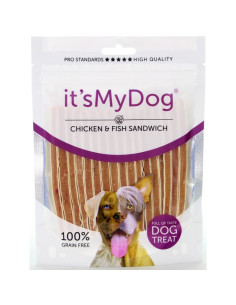 Its My Dog Chicken - Fish Grain Free - ленти пиле и риба, 85 г, (10 бр./стек)