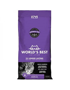 Worlds Best Cat Litter Multiple cat 6.35 kg - котешка постелка лавандула биоразградима