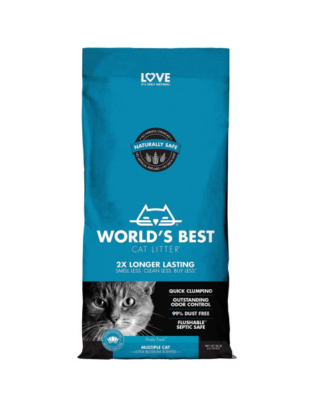 Worlds Best Cat Litter котешка постелка - лотосов цвят 12.7кг