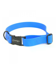 anipro Hexagon нашийник водоустойчива лента хексагон 25мм/35-55см светло син с черна тока