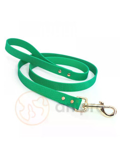 anipro Hexagon повод лента хексагон 20мм/120см пастелно зелен с карабинка розово злато