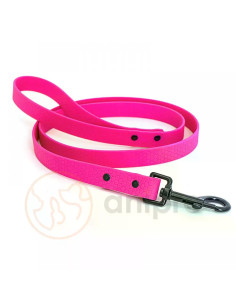 anipro Hexagon повод лента хексагон 20мм/120см неоново розов с черна карабинка