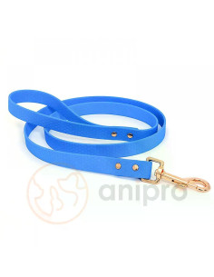 anipro Hexagon повод лента хексагон 20мм/120см светло син с карабинка розово злато