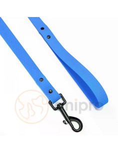 anipro Hexagon повод лента хексагон 20мм/120см светло син с черна карабинка 2