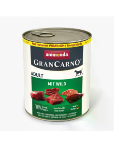 GranCarno Dog Adult консервирана храна за кучета с дивечово месо, 400 г