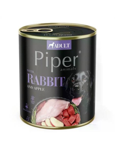 Piper Adult Dog храна за кучета със заешко и ябълки, 800 г