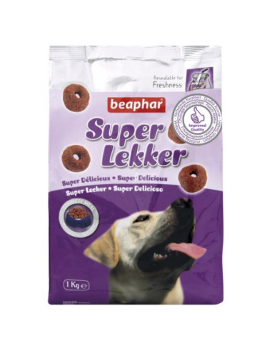 Beaphar Super Lekker 1кг - полувлажна, мека, деликатесна храна за кучета