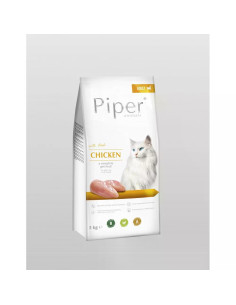 Piper Cat Chicken - гранулирана храна с прясно пилешко, 3 кг