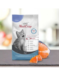 Пълноценна суха храна за подрастващи котенца Platinum MeatCrisp Kitten Fish с 86- Прясна риба 0,400кг