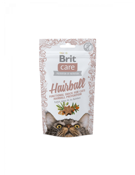 Brit Care cat Functional Grain free snack Hairball – лакомство за котки против космени топки 50гр. 50 гр.