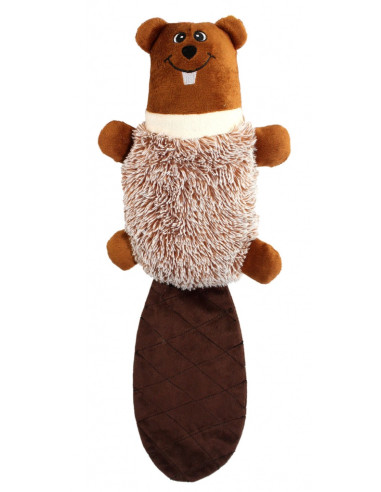 Плюшена играчка за куче PET NOVA бобър със звук 47 см. 48 см.