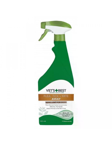 Vets Best Flea, Tick and Mite Spray спрей за куче срещу бълхи и кърлежи, 500 мл