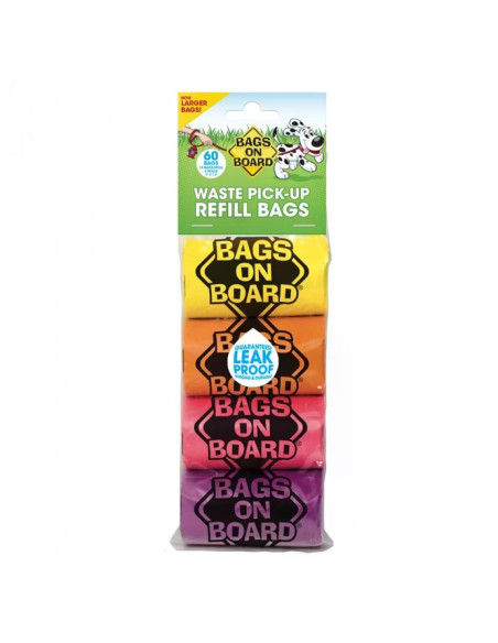 Bags on Board резервни торбички - 4 ролки х 15 броя /дъга/ на блистер