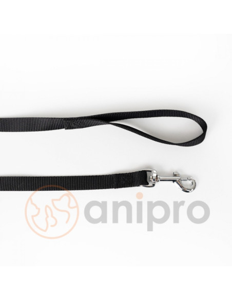 anipro Sport+ повод от лента 1.5/120см черен